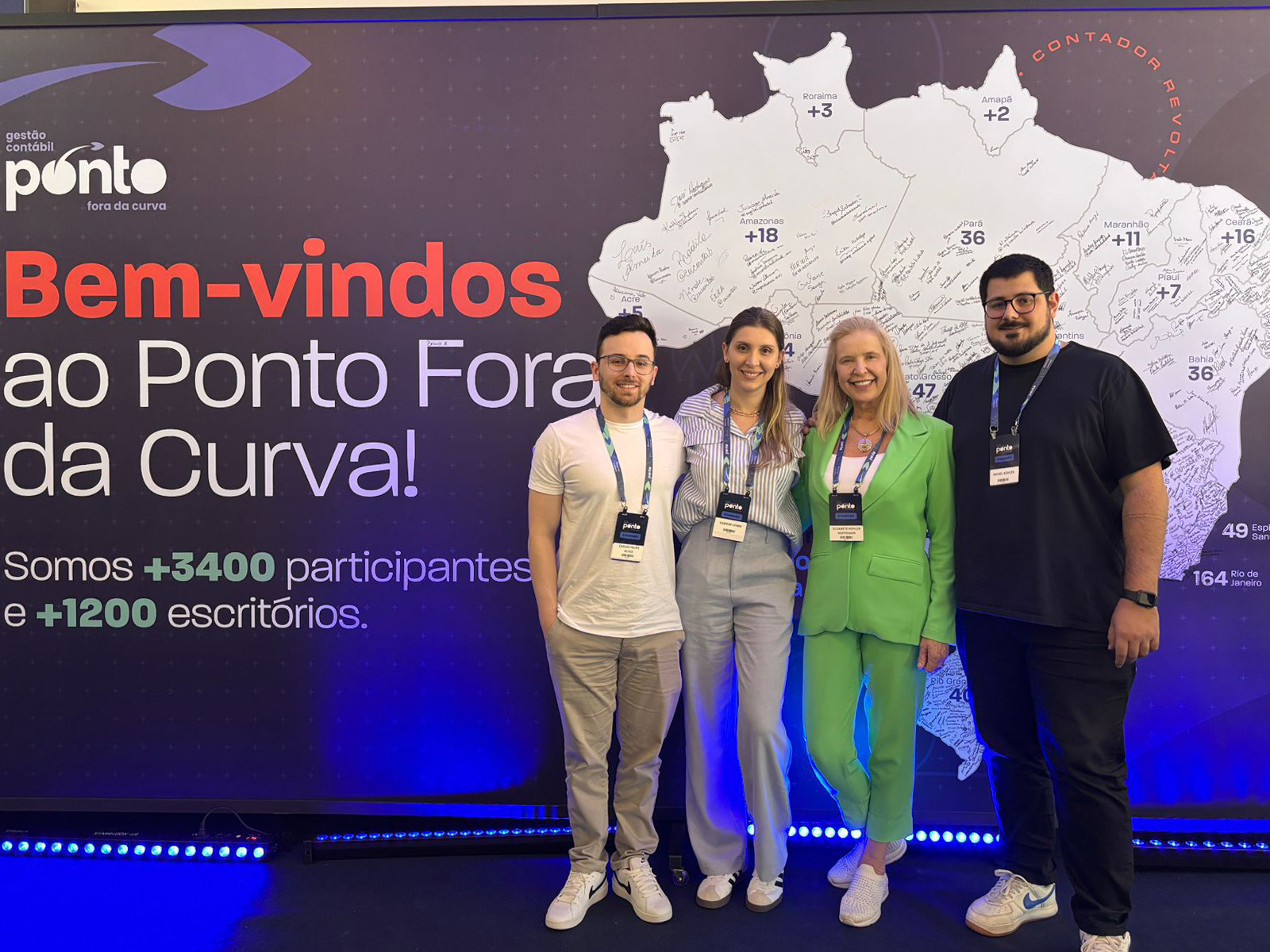 Equipe Perfil marca presença no evento Ponto Fora da Curva